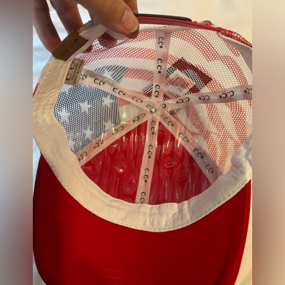 Cotton Brushed USA Flag Embroidered Baseball Cap - Picture 4 of 6